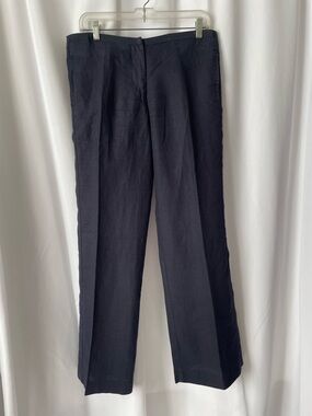Tory Burch Navy Linen Trousers